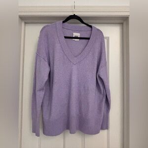 Aerie Lilac V-Neck Women's Sweater